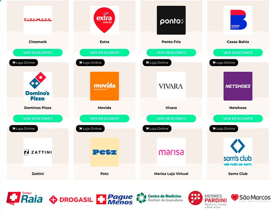 Empresas que temos descontos